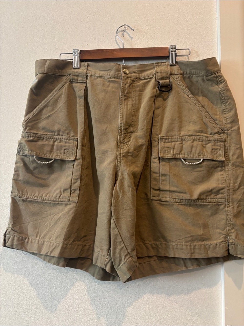 Columbia PFG Utility Cargo Shorts - Khaki Size XL Fishing Hiking Camping